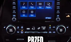 Jak włączyć klimatyzację w Toyocie Yaris? Na ekranie głównym wybierz ikonę "Setup" lub użyj pokrętła temperatury.