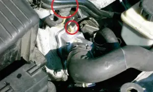 Lokalizacja czujnika temperatury silnika Opel Zafira - poradnik