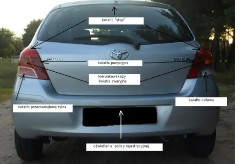 Światła cofania w Toyocie Yaris: ile jest i jak działają?