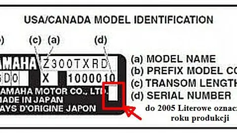 Prosty sposób jak sprawdzić rok produkcji silnika zaburtowego Yamaha - poradnik